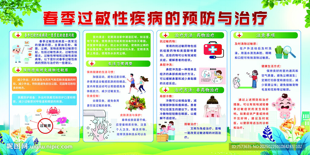 春季過敏性疾病的預(yù)防與治療