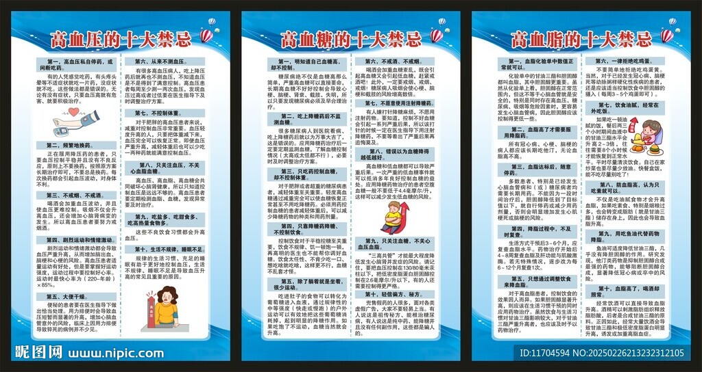 慢性病防治知識(shí)海報(bào)