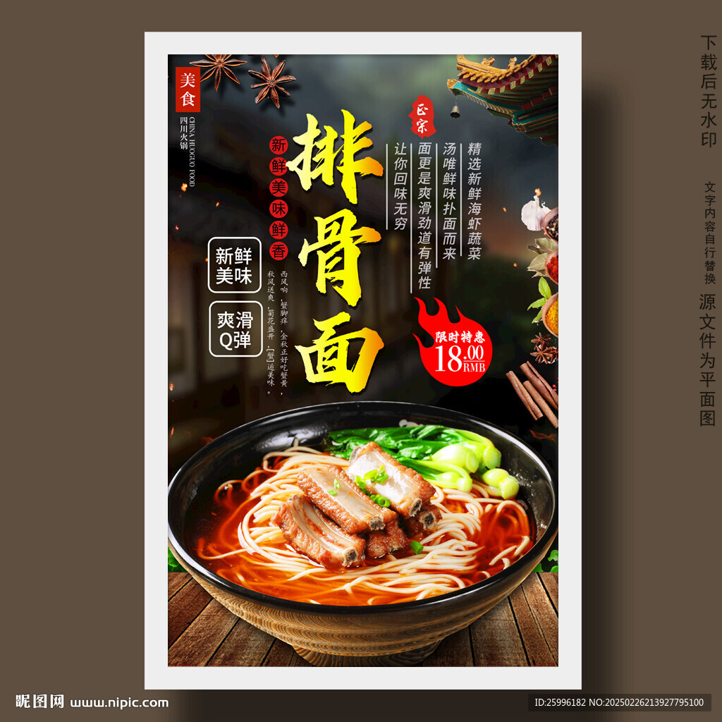 排骨面