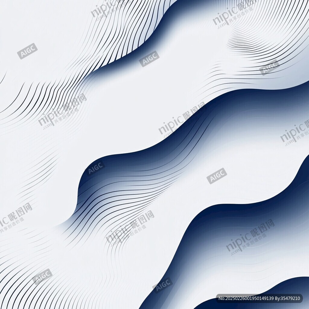 抽象波浪線圖案
