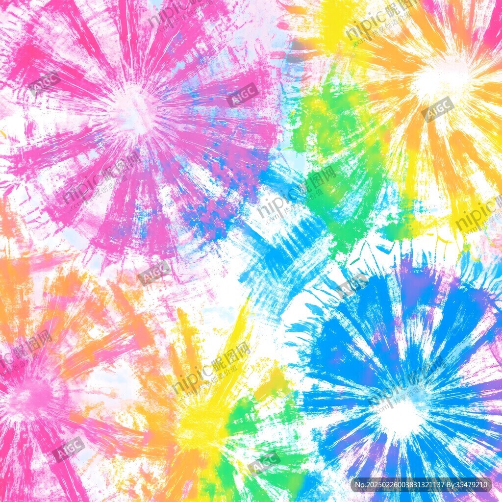 扎染爆炸