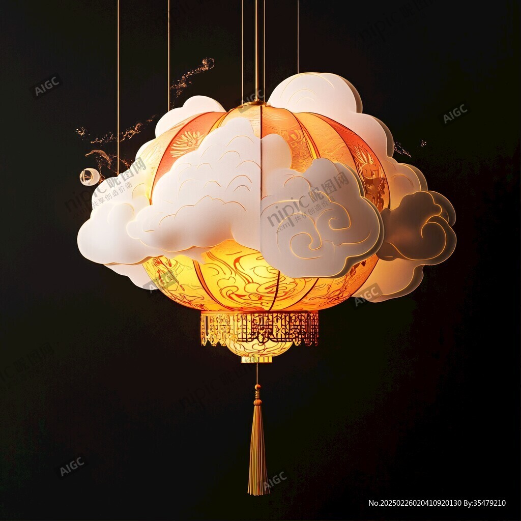 云端之上的藝術燈飾