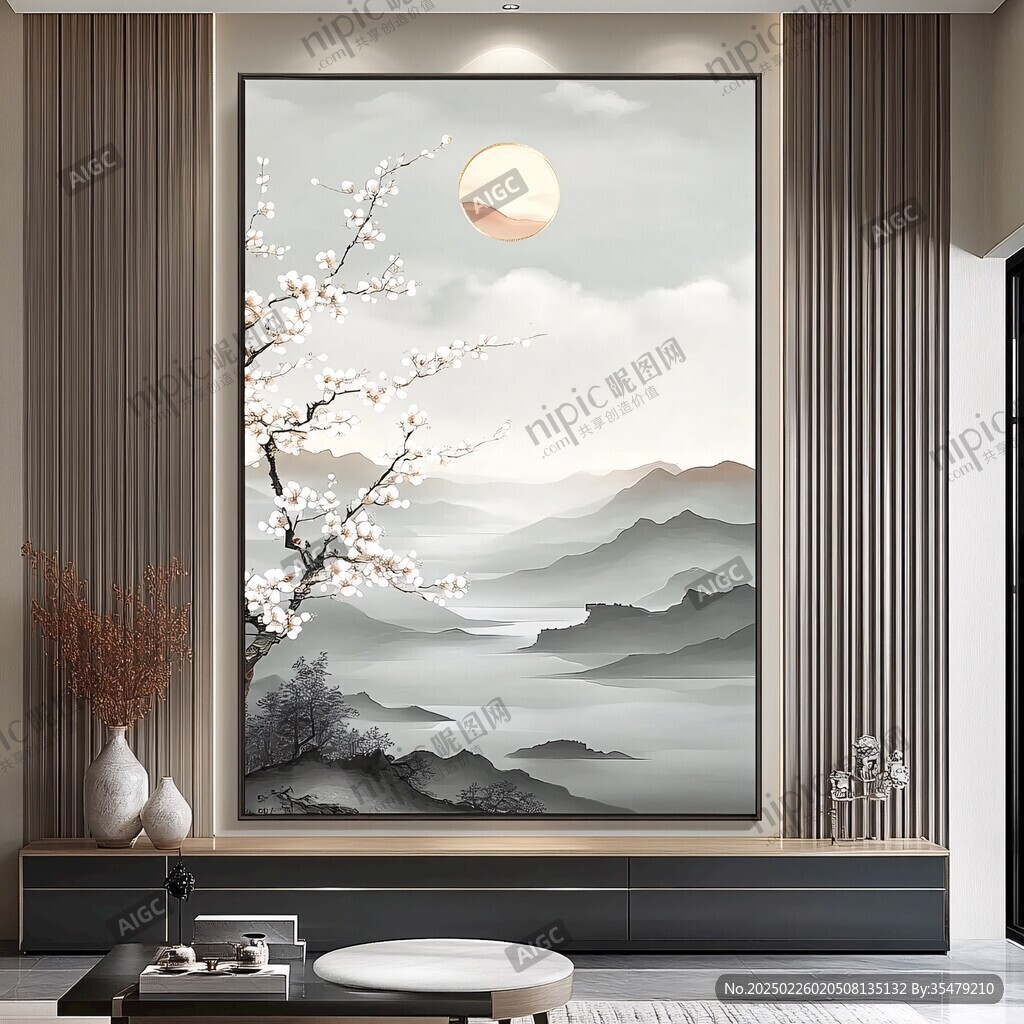梅月山水