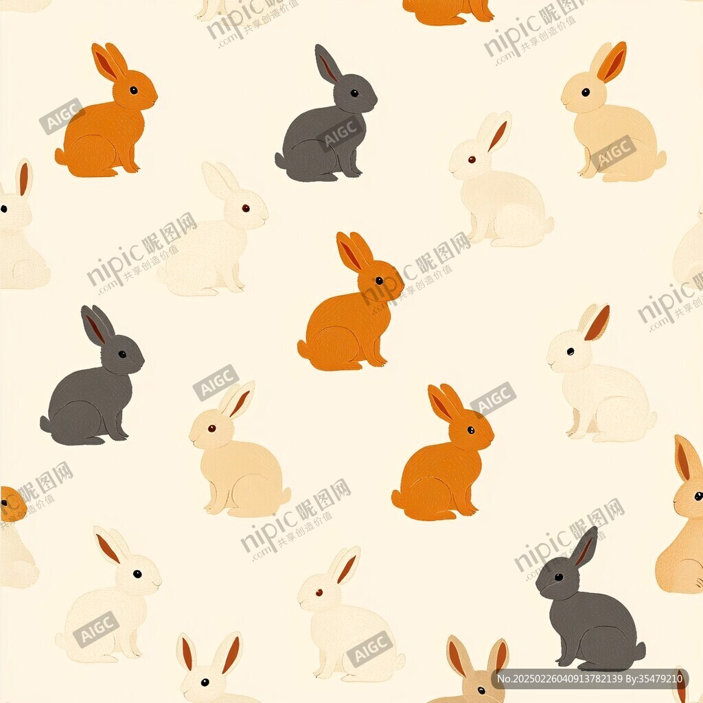 可愛兔子圖案