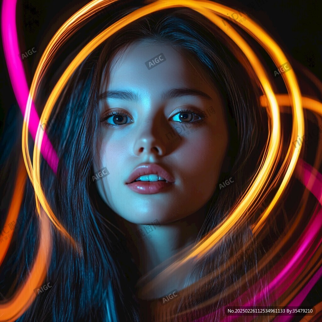 光影中的女性