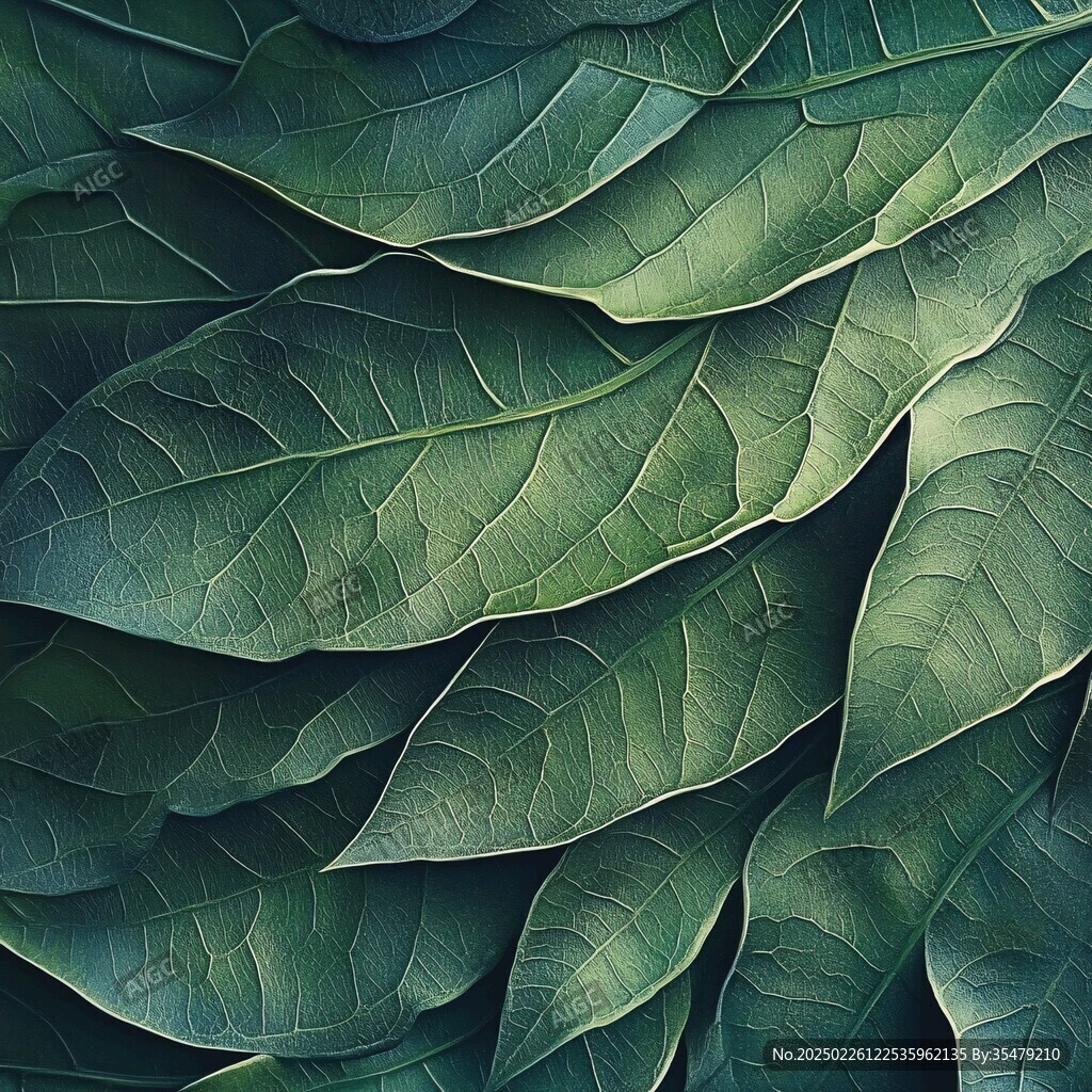 綠色葉脈紋理背景