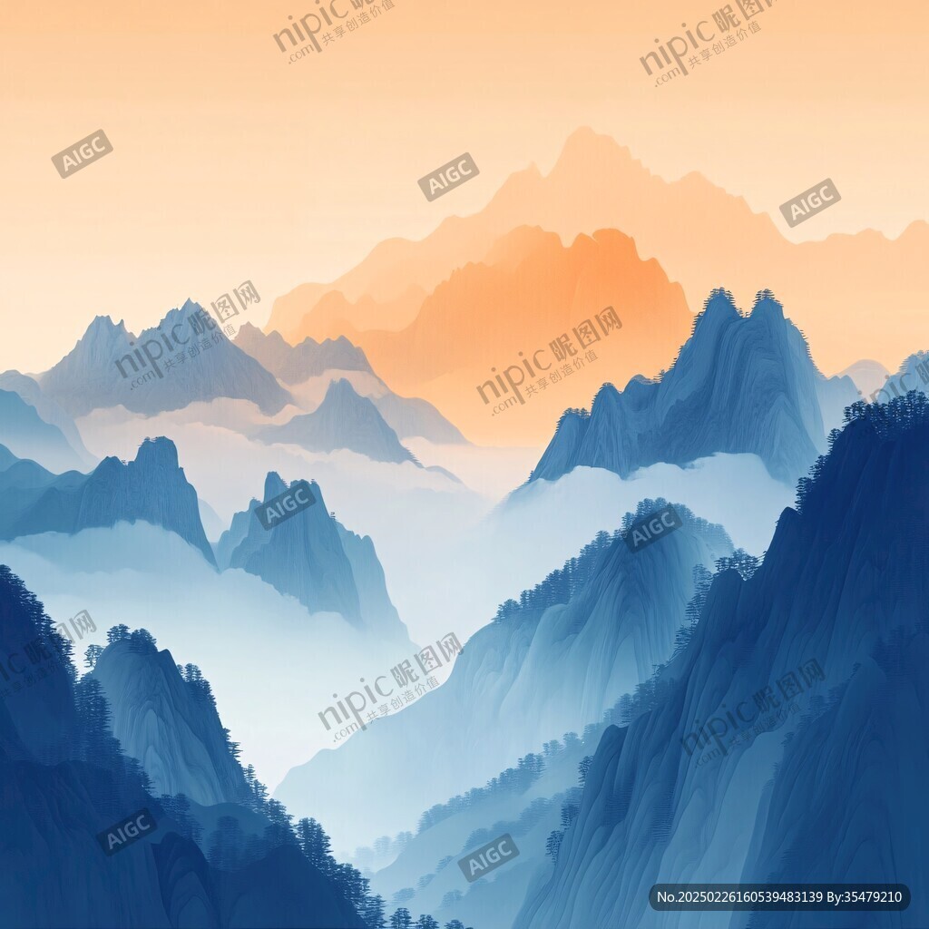 霧里看山圖