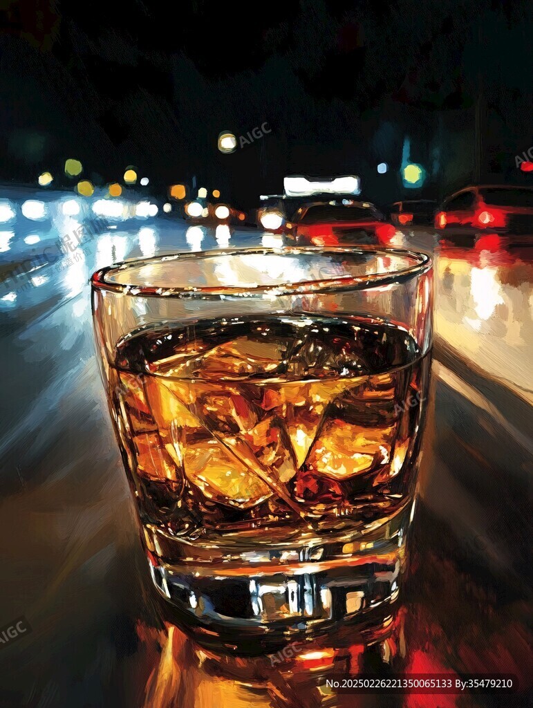 街頭之夜 孤獨的飲者