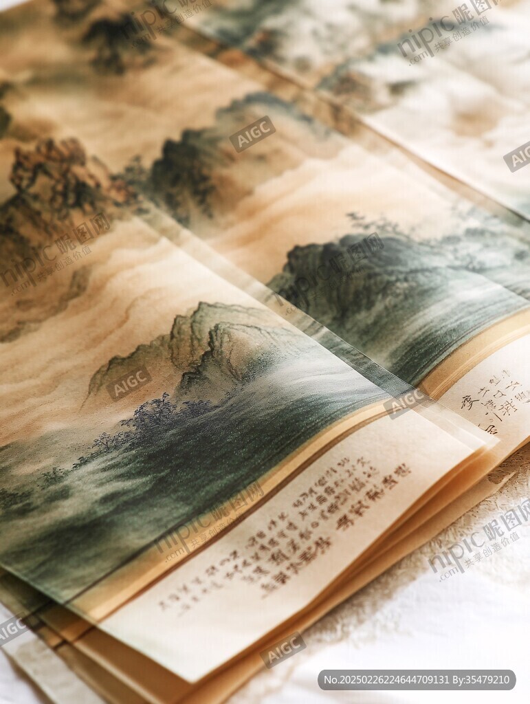 古風山水畫卷