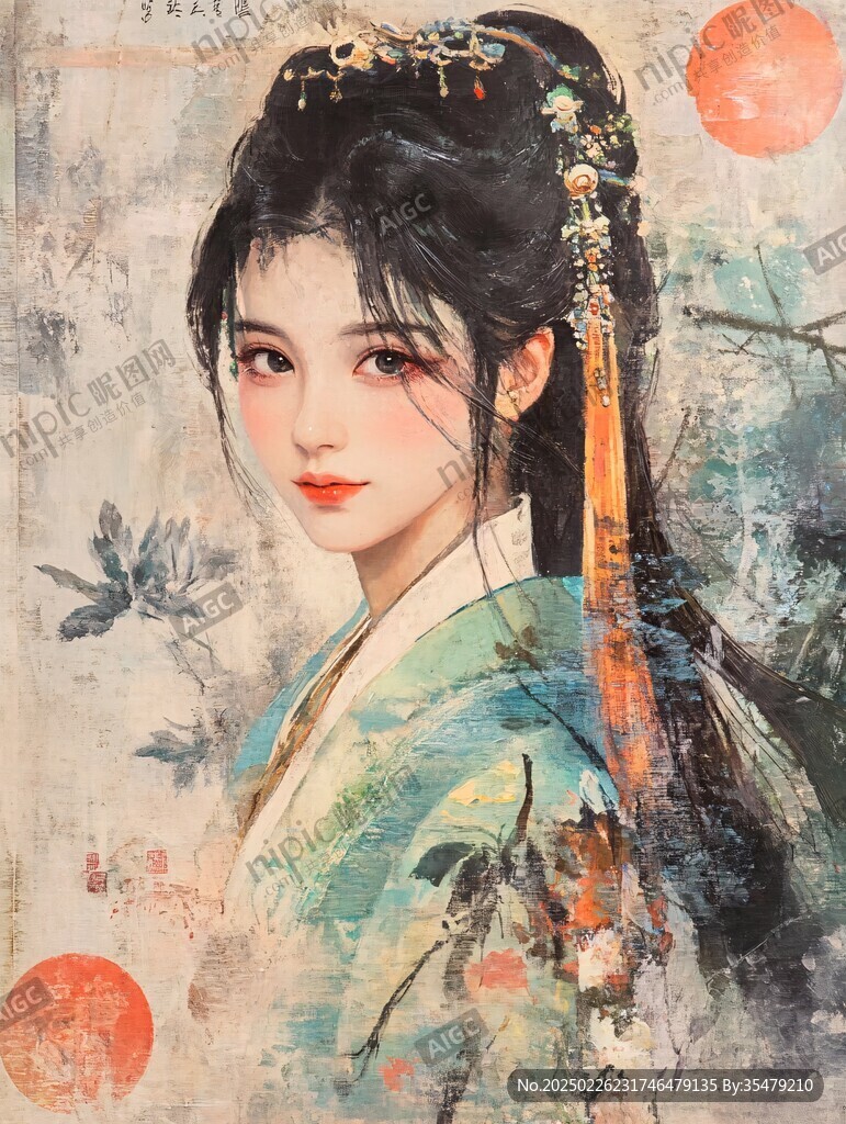 古風女子畫
