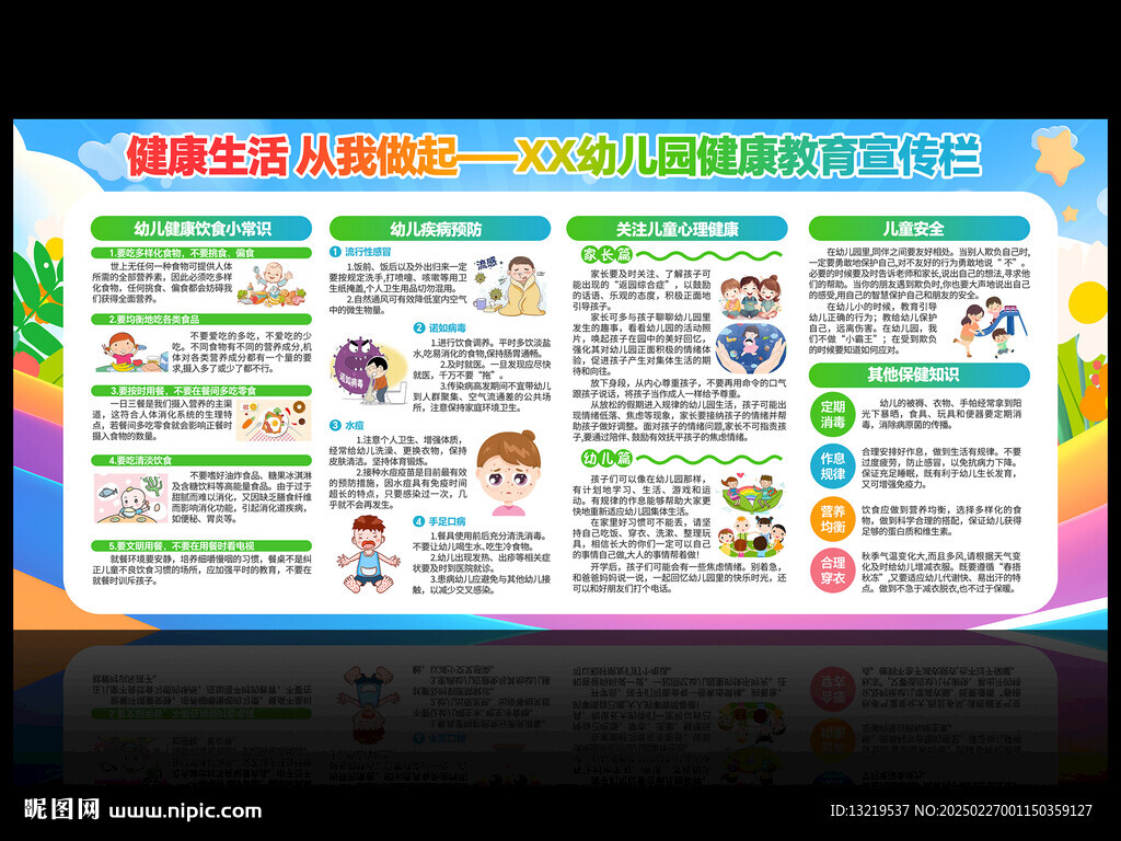 幼兒園健康教育宣傳欄