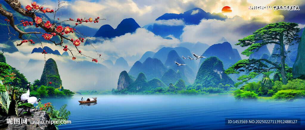 桂林山水風(fēng)景畫(huà)