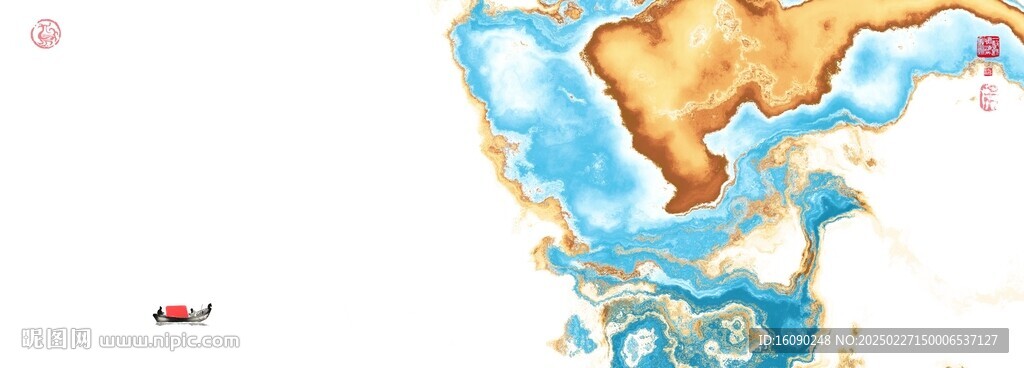 水墨沙發背景墻