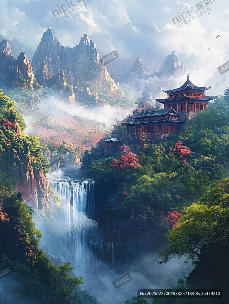 山水畫(huà)中的東方仙境