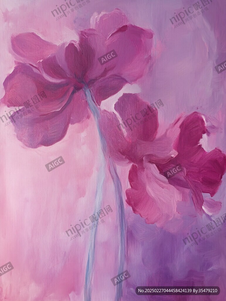 抽象花卉畫
