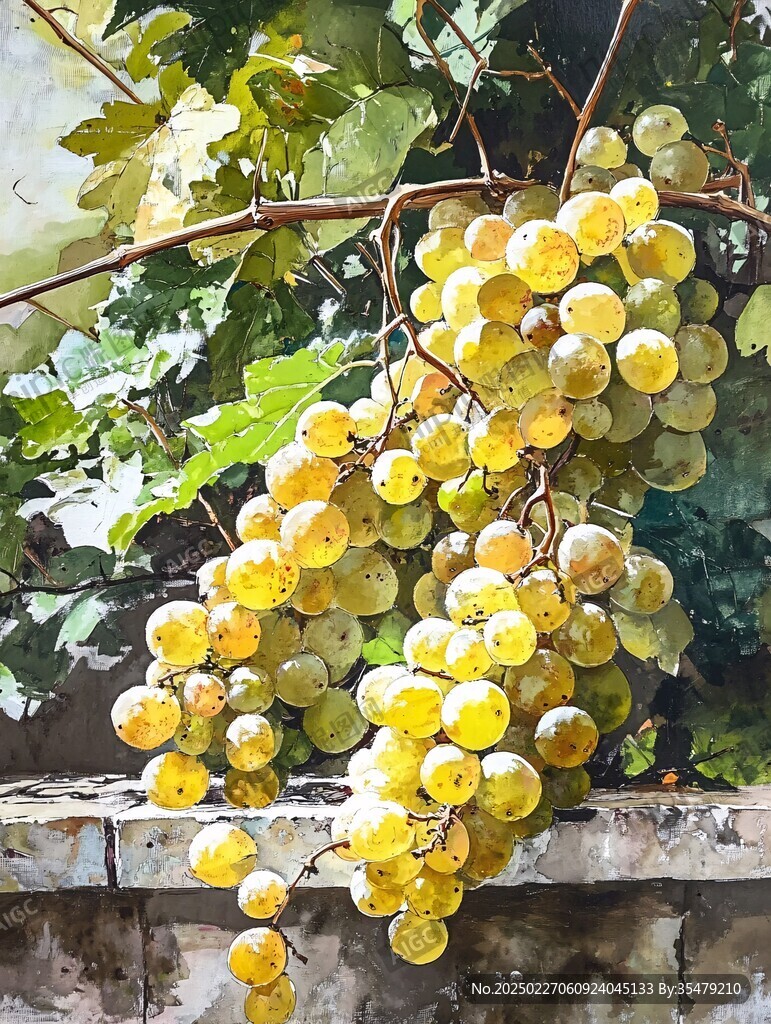 陽光下的葡萄
