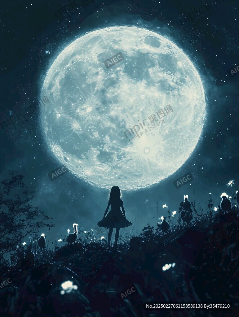 滿月之夜的少女