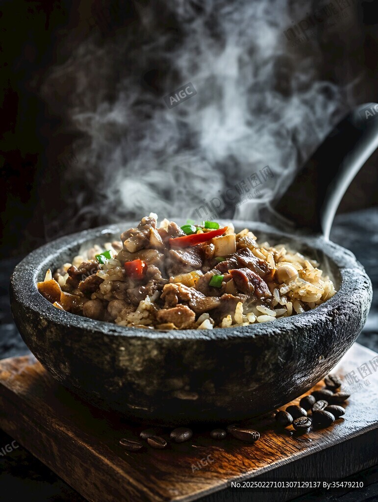 熱氣騰騰的美味米飯