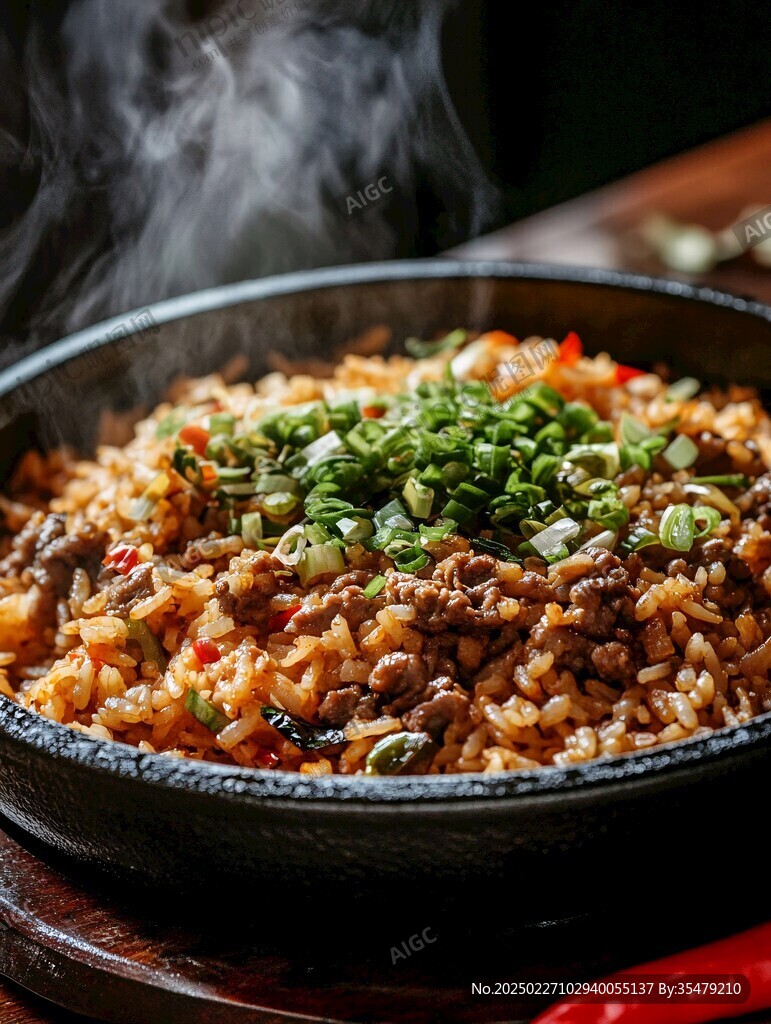 熱氣騰騰的美味米飯