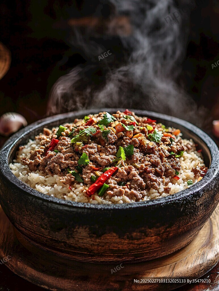 熱氣騰騰的美味炒飯