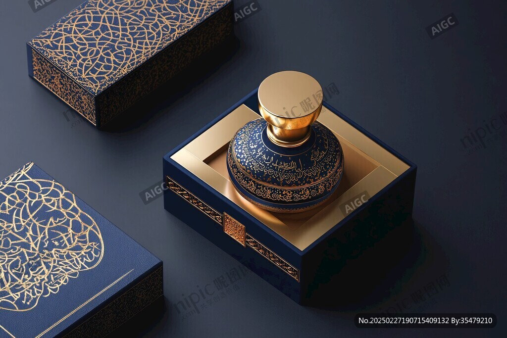 華麗金藍(lán)香水包裝