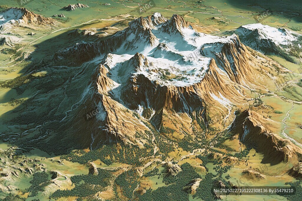 壯麗山脈風(fēng)景
