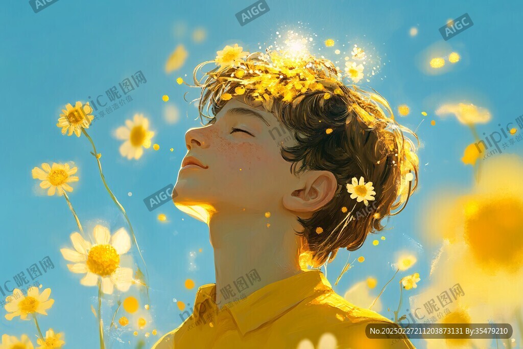陽光下的雛菊