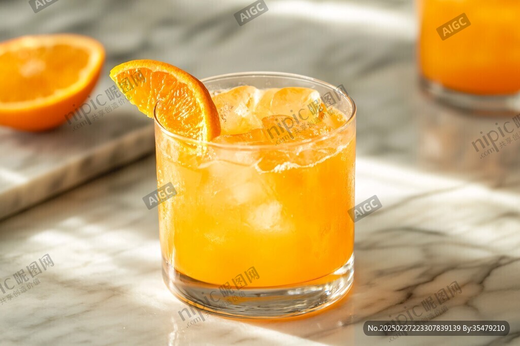 鮮榨橙子雞尾酒