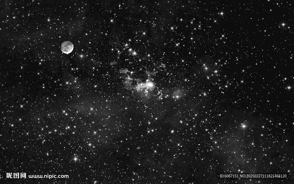 黑色星空流星背景圖