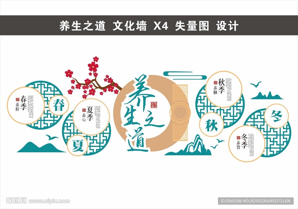 養生之道文文化墻