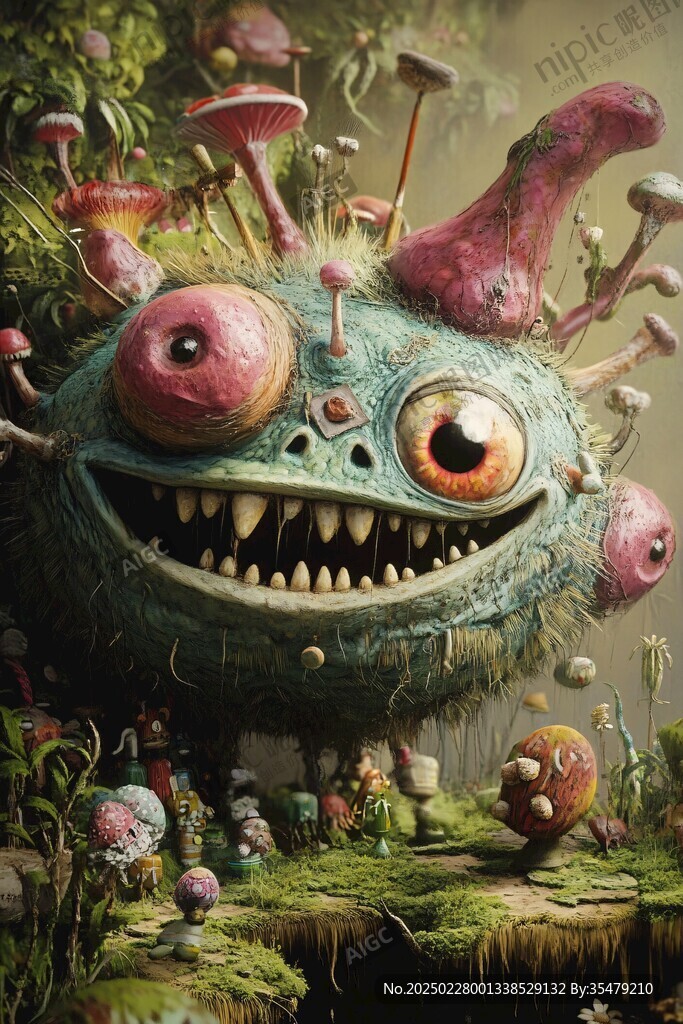 森林中的奇幻生物