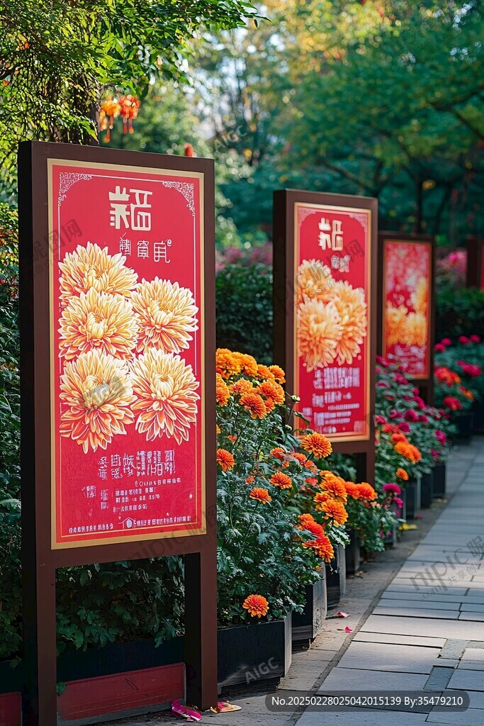秋日里的紅與橙