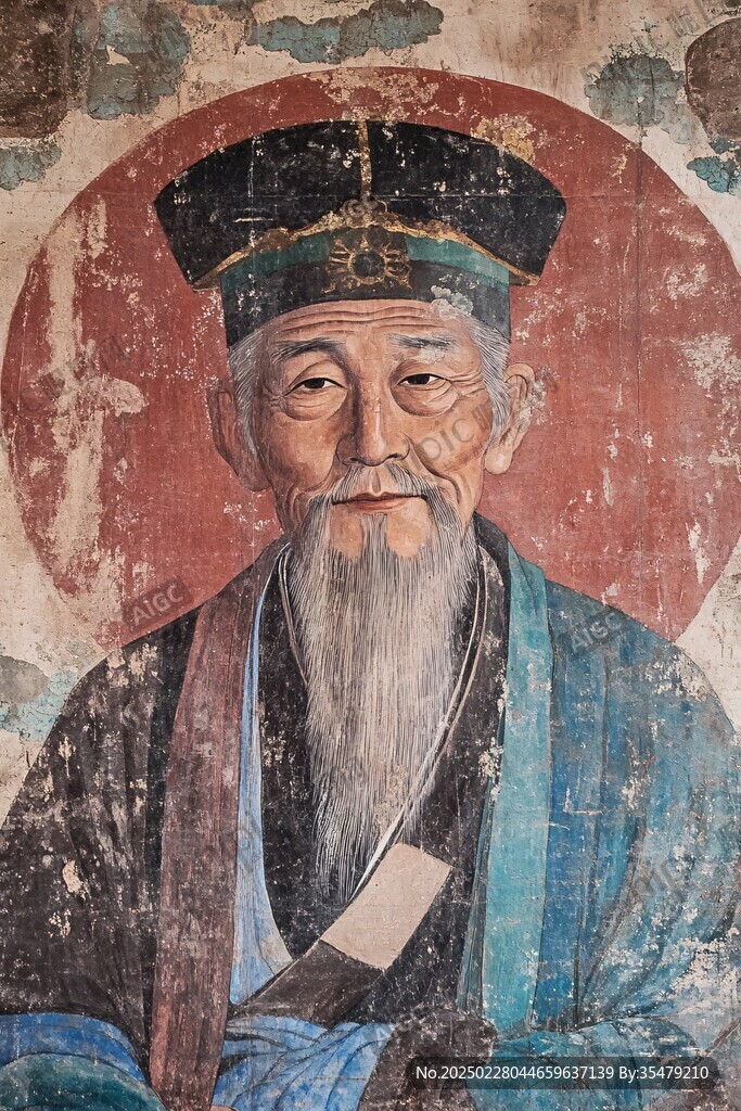 老者壁畫
