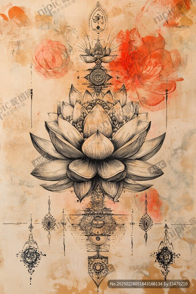 神秘蓮花曼陀羅