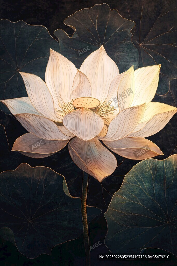 夜幕下的荷花盛宴