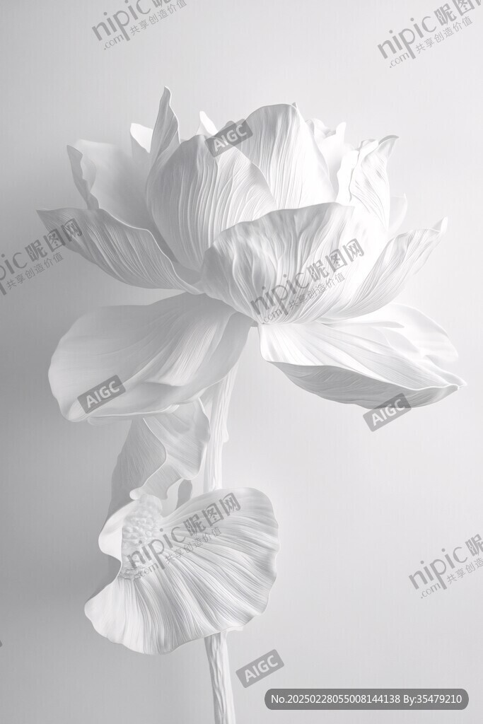 白色花朵的藝術(shù)攝影