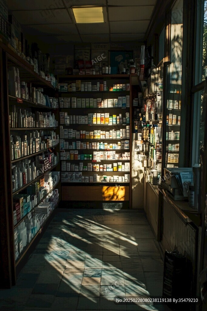 藥店內的光影世界
