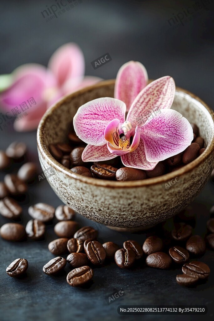 咖啡與蘭花的和諧共舞