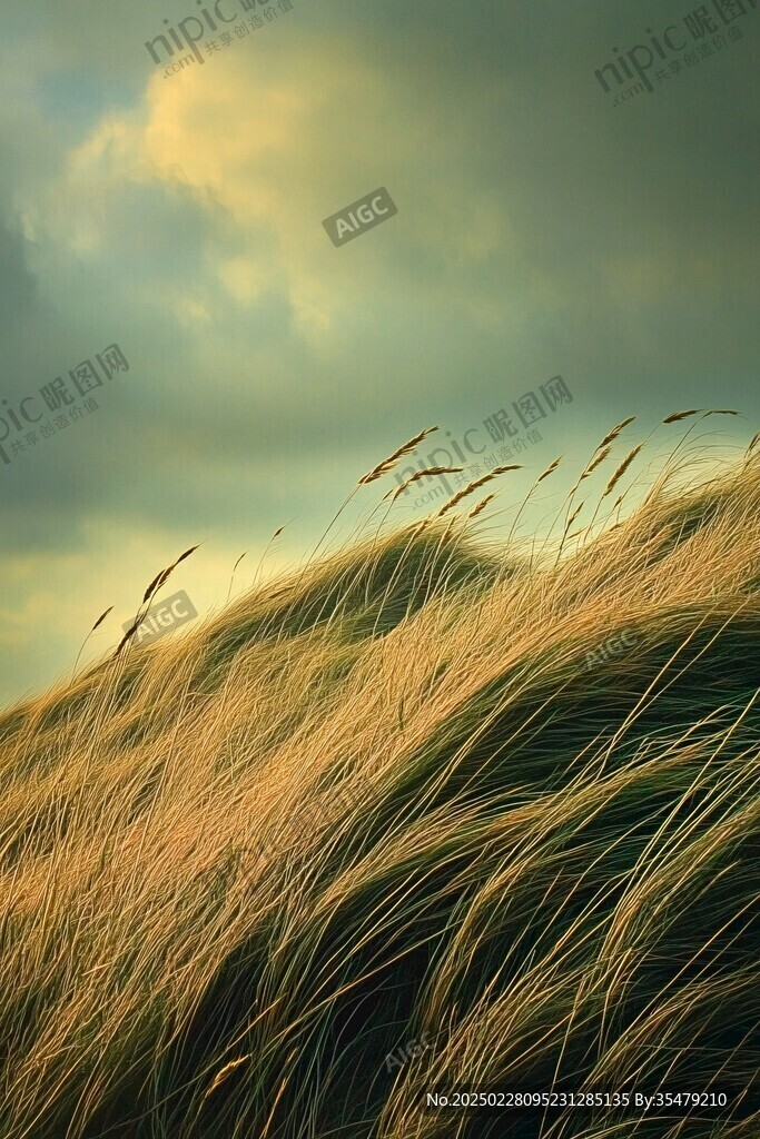 沙丘上的草甸
