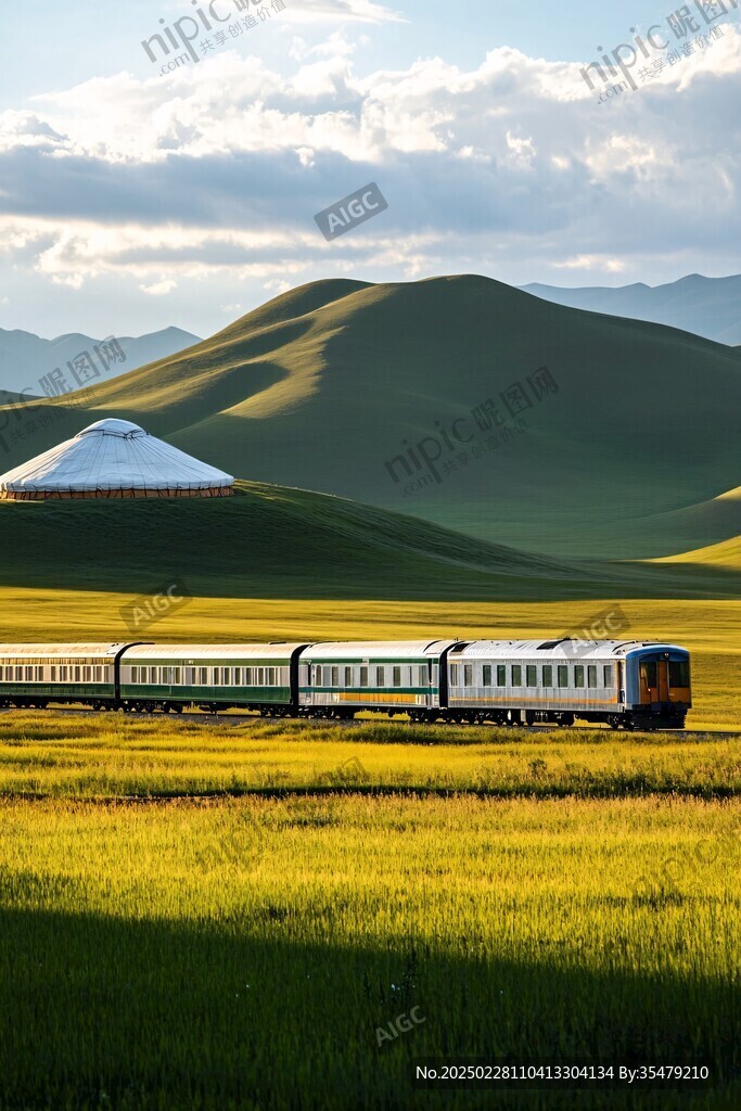 穿越草原的火車之旅