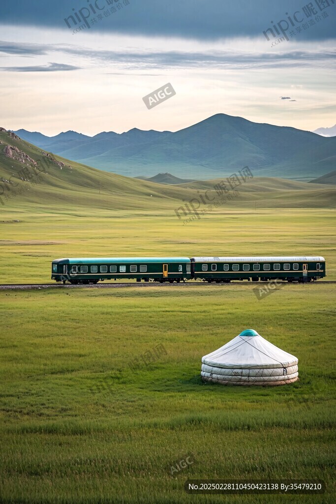 穿越草原的火車之旅