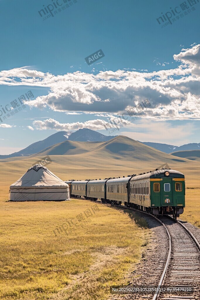 穿越草原的火車之旅