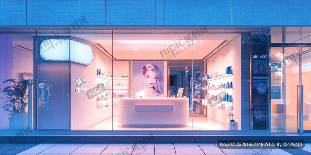 時(shí)尚美妝店的室內(nèi)設(shè)計(jì)