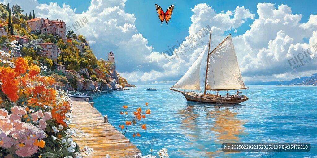 海上寧靜的一天