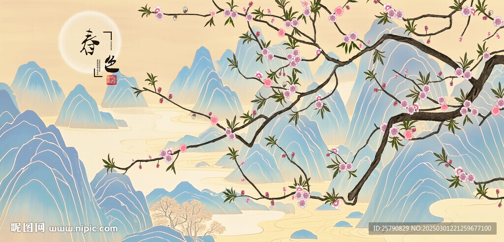 桃花盛開