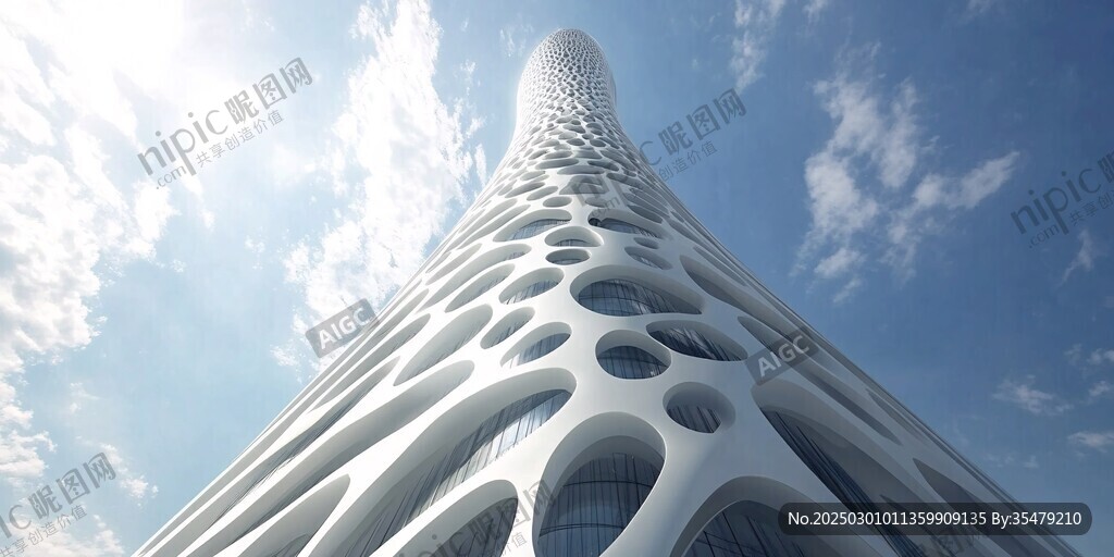 藍(lán)天下的未來建筑