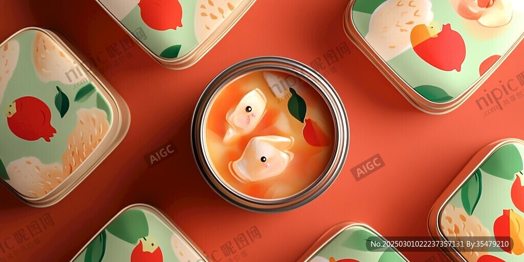 彩色餐具的俏皮排列