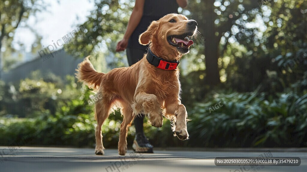 金毛犬戶外奔跑