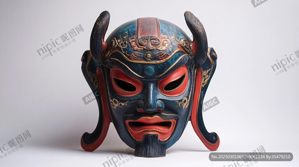 華麗面具 色彩斑斕 細節精致