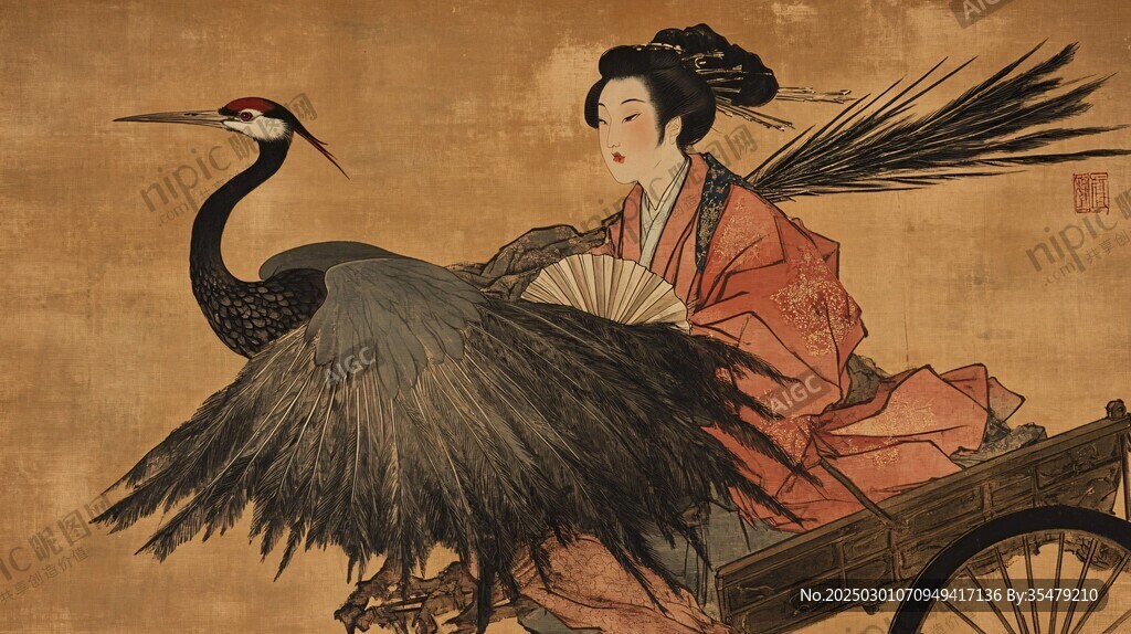 鶴舞輕紗裳
